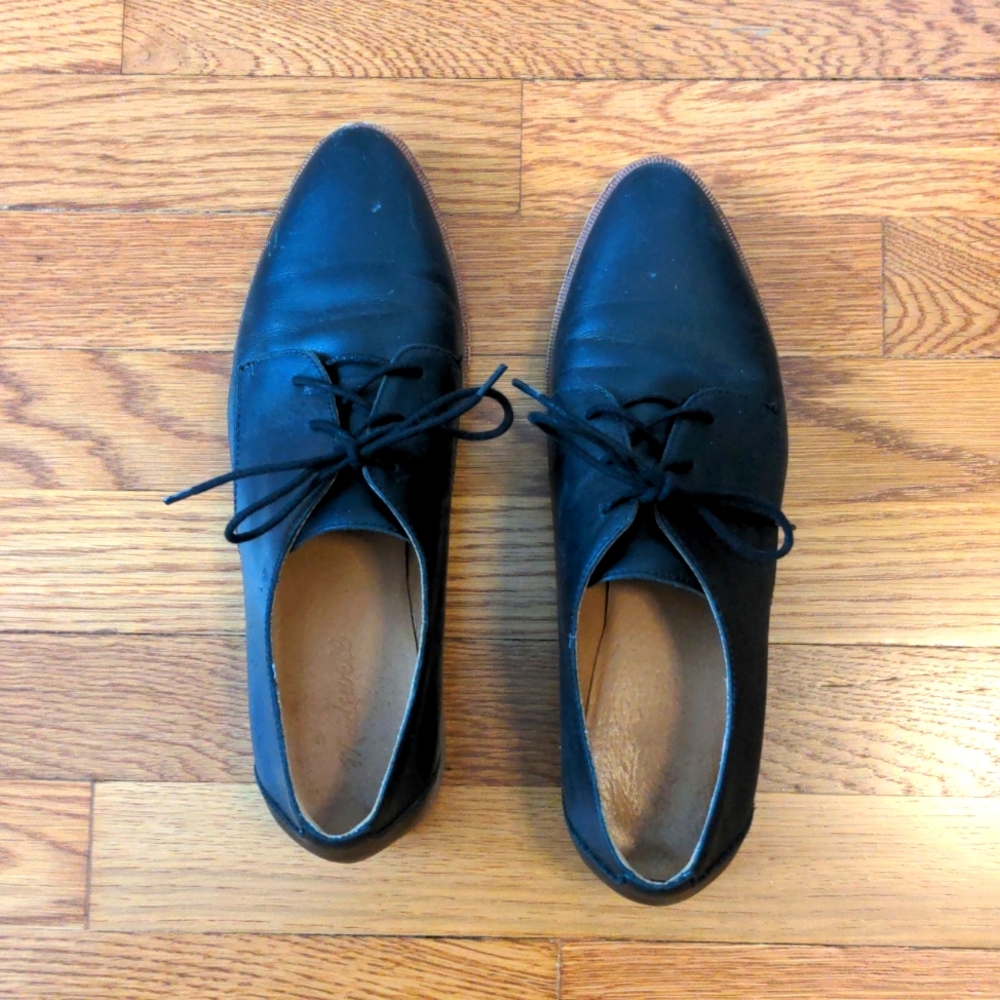 Madewell Black Oxfords